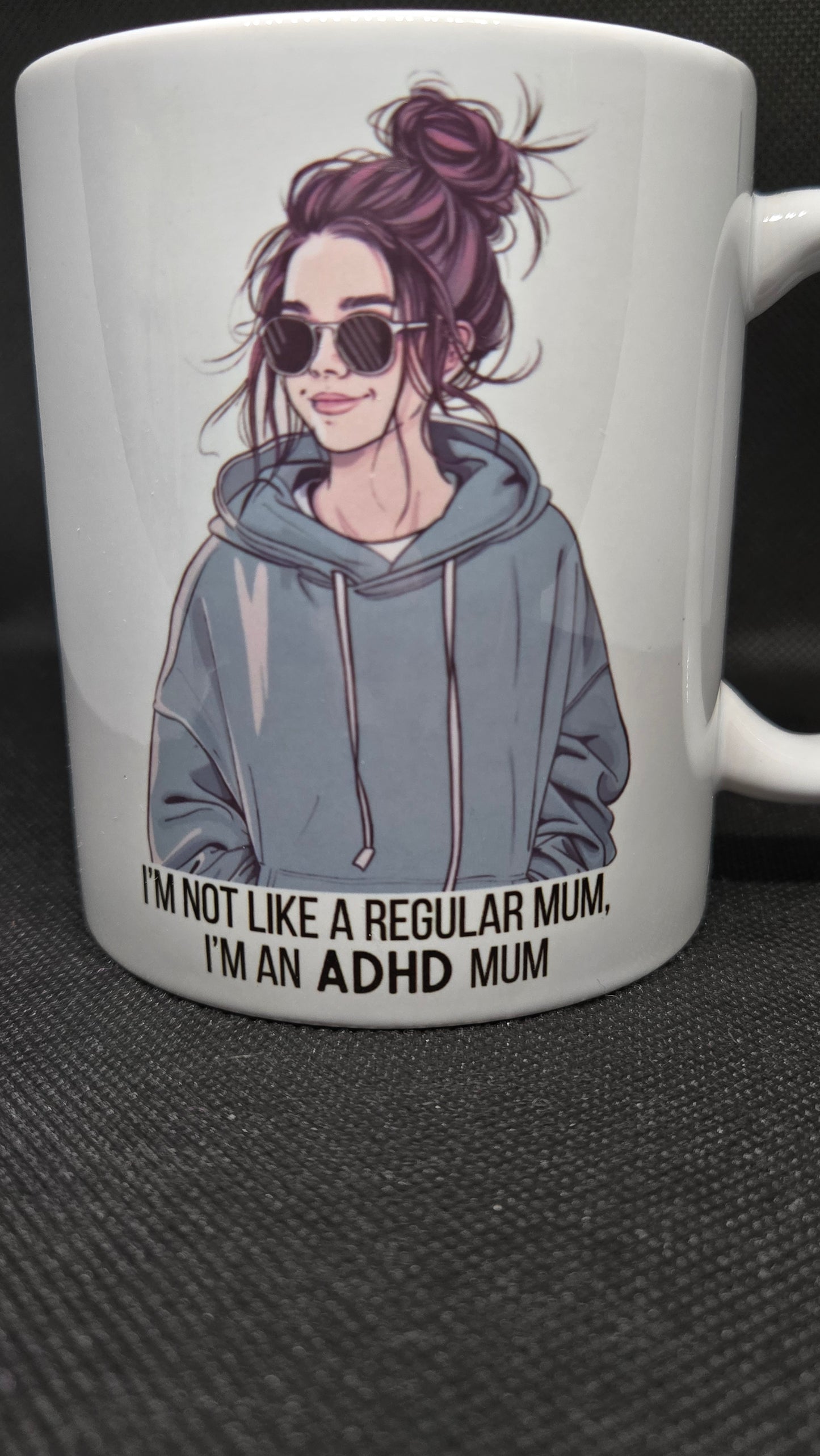 Adhd mum 11oz mug and coaster