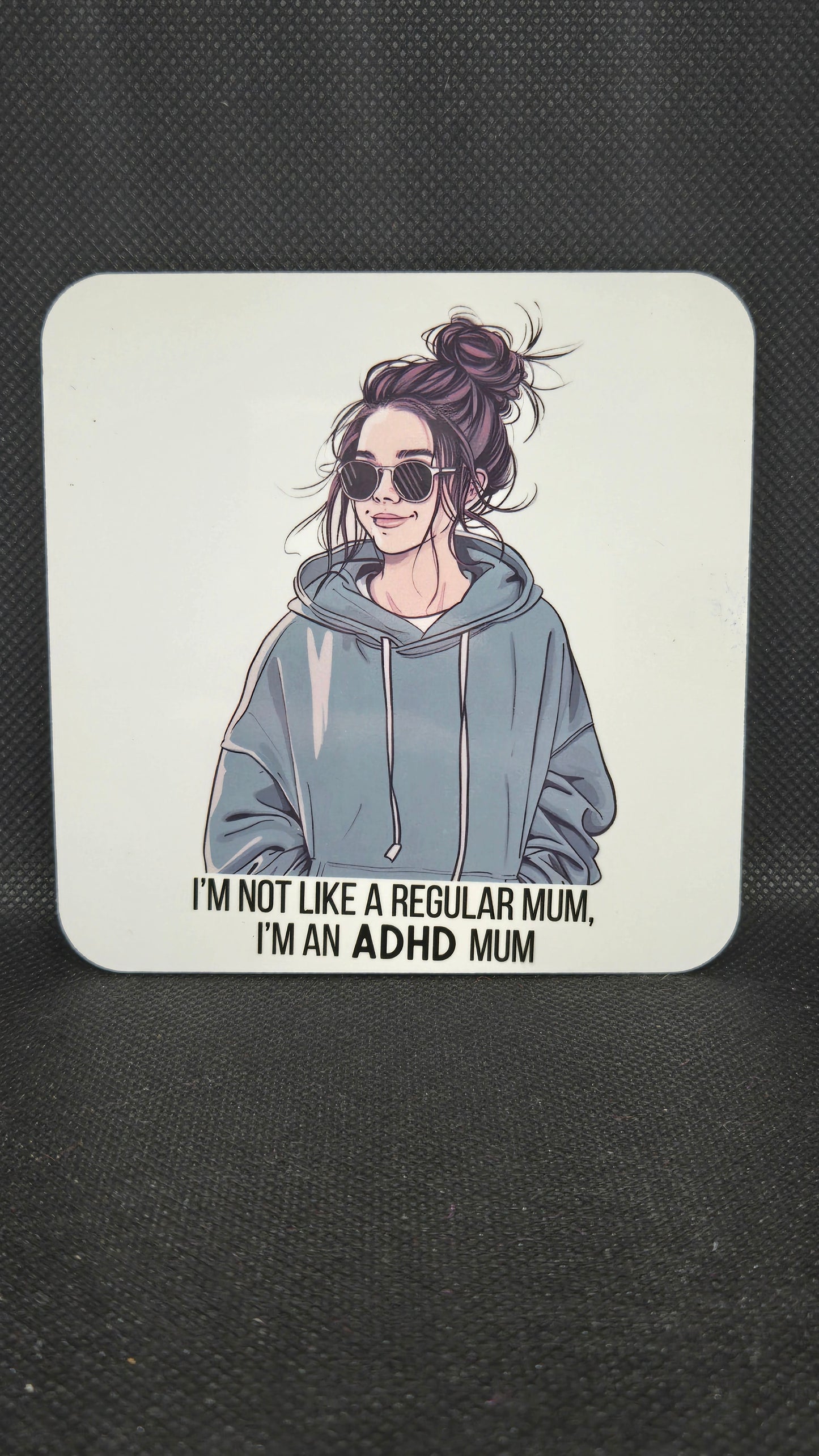 Adhd mum 11oz mug and coaster