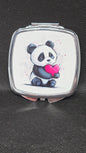 Cute Panda double sided handheld mirror