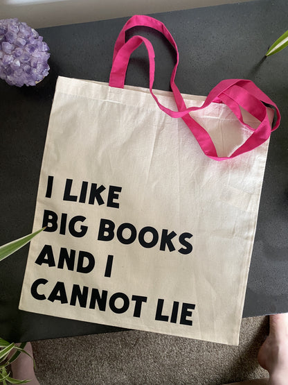 I Like big books and i cannot lie tote bag