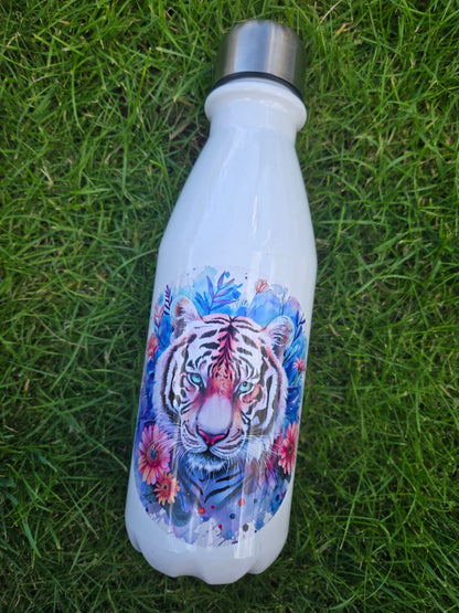 Abstract tiger 650ml aluminium bowling bottle