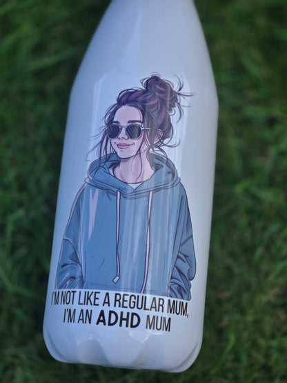 ADHD mum 650ml aluminium bowling bottle