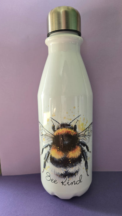 Bee kind 650ml aluminium bowling bottle