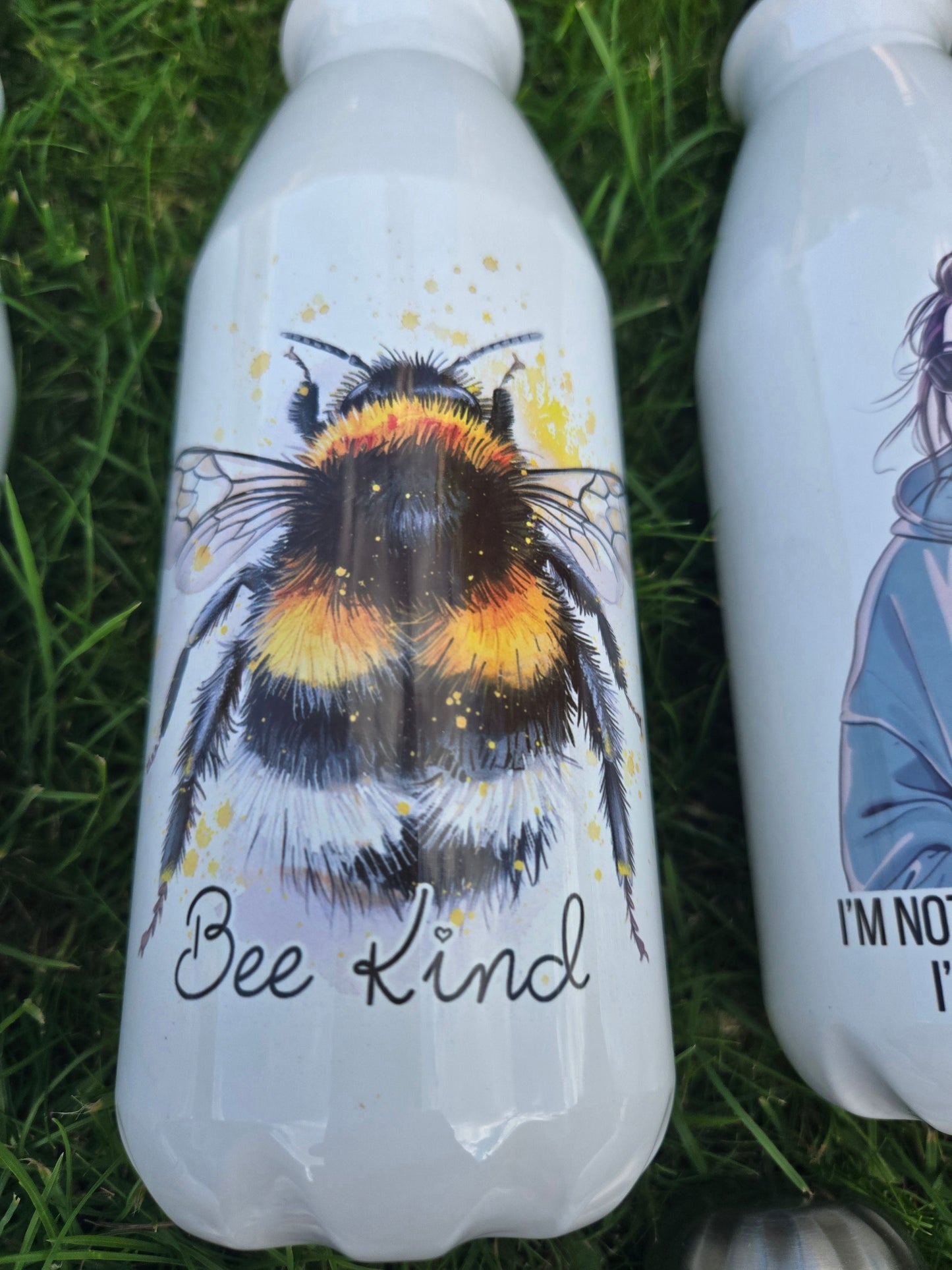 Bee kind 650ml aluminium bowling bottle